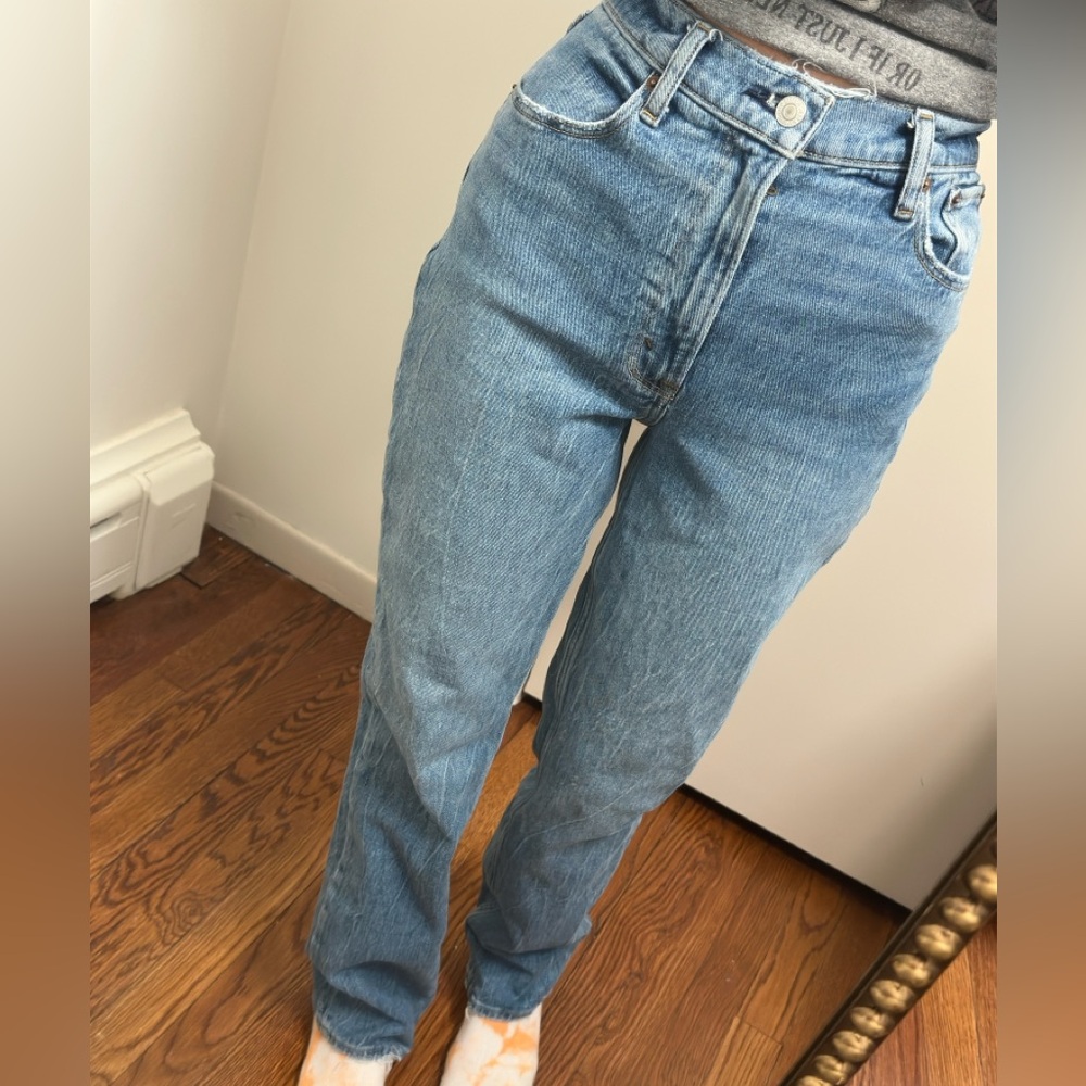 Abercrombie & Fitch Blue Straight Leg Jeans